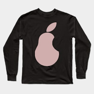 Iconic Pear Brand Soft Pink Long Sleeve T-Shirt